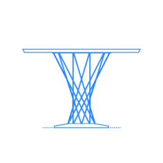 Furniture Dining Tables Cyclone Dining Table Sketch Style Svg Vector, Free Vectors File